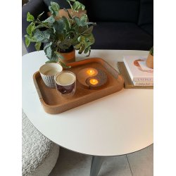 Yin Yang lysdekoration i kork