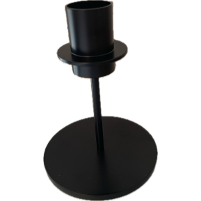 MyCandle lysestage i sort rustfrit st�l til 2 kugler med kronelysholder