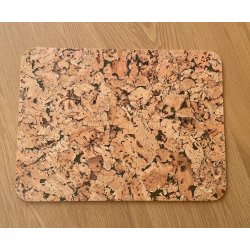 D�kkeserviet i naturfarve med gr�nt m�nster, aflang