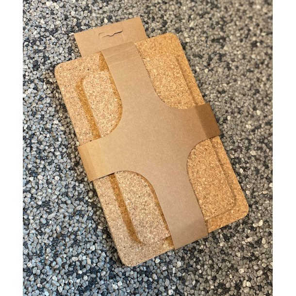 Bordsk�nere i kork, aflange, 2 stk