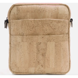 Taske i natur kork med brun, unisex