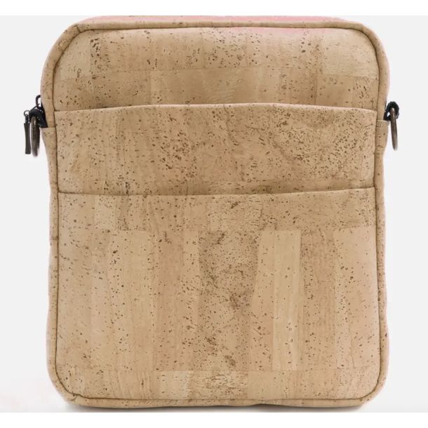 Taske i natur kork med brun, unisex