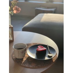 D�kkeserviet i kork, brun, rund 30 cm