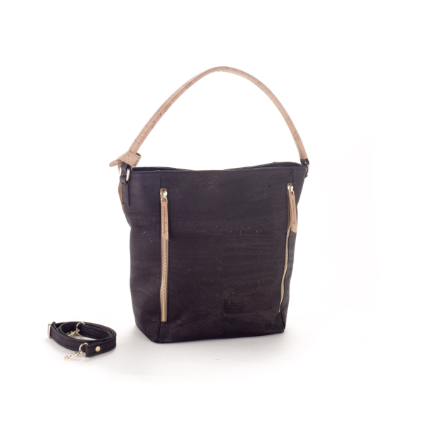 Dametaske i kork, sort