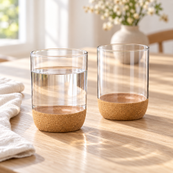 Drikkeglas med kork