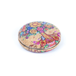 Spejl i kork med tr�-m�nster, version 2