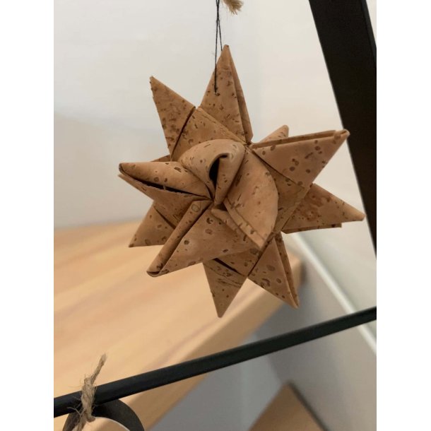 Eiki julestjerne i kork