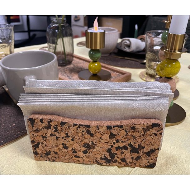 Servietholder i kork