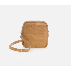 Lille skuldertaske i kork, natur