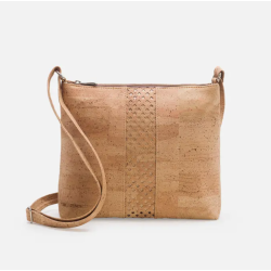 Dametaske i naturkork med laserudskret mnster