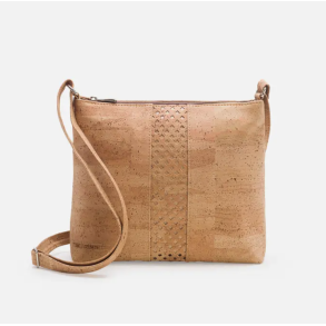 Dametaske i naturkork med laserudskret mnster