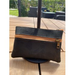 Mntpung i kork, mrkebl med guldmnster