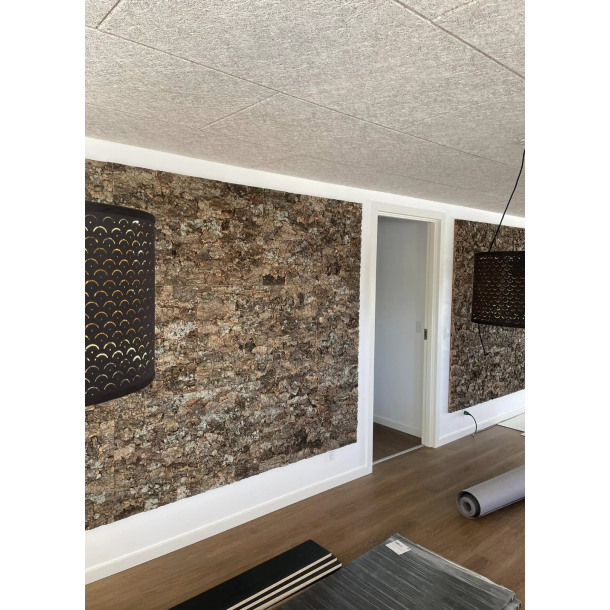 Korkplade til v�g, dekorativ og lydisolerende