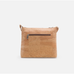 Dametaske i naturkork med laserudskret mnster