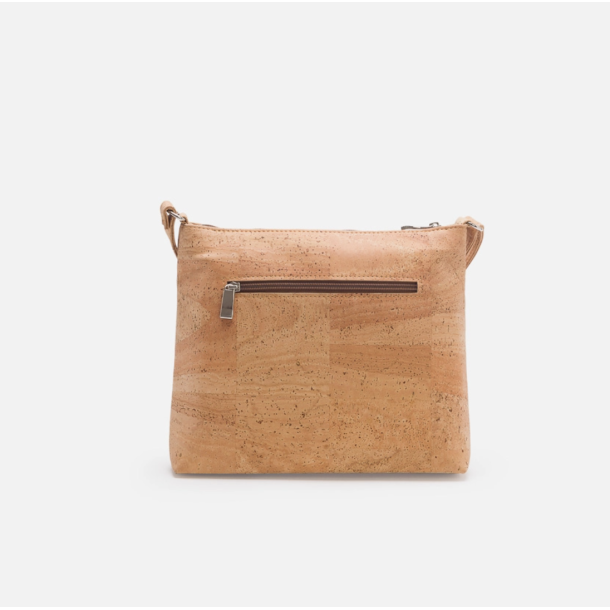 Dametaske i naturkork med laserudskret mnster