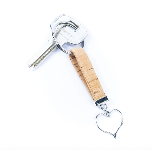 N�glering med kork og hjertedetalje