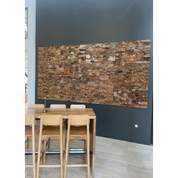 Korkplade til v�g, dekorativ og lydisolerende