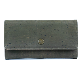 Pung i kork, olivengrn