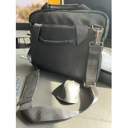 Arbejdstaske / computertaske / rejsetaske i kork til b�rbar computer, sort