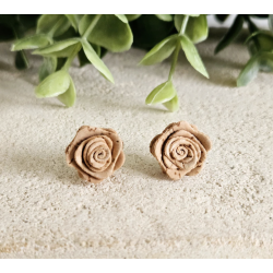 �reringe rustfrit st�l og med natur kork formet som roser