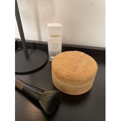 Smykkeskrin i kork i natur, rund