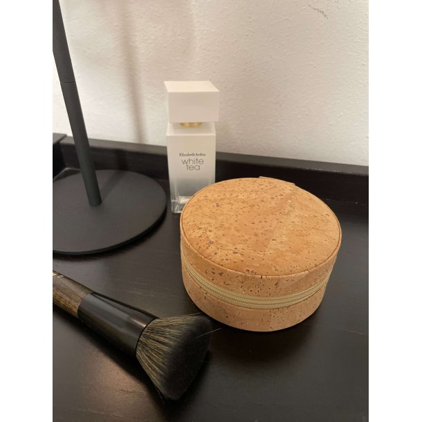 Smykkeskrin i kork i natur, rund