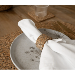 Servietring i kork med naturm�nster