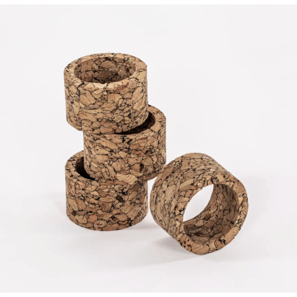 Servietring i kork med naturm�nster