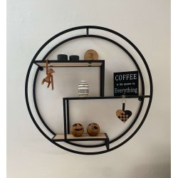 Eiki flettet julehjerte i kork, sort/natur