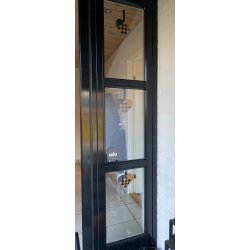 Eiki flettet julehjerte i kork, sort/natur