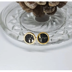 �reringe med sort kork og forgyldt rustfrit st�l