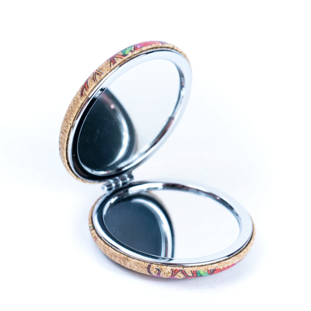 Spejl i kork med tr�-m�nster, version 6