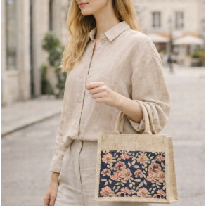 Taske i jute med kork