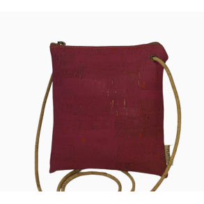 Lille taske i bordeaux kork