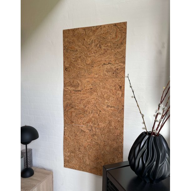 Korkplade i natur kork, v�gdekoration, opslagstavle