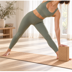Yogablok med kork