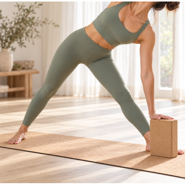 Yogablok med kork