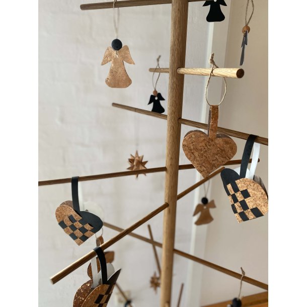 Eiki julestjerne i kork