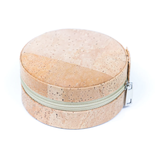 Smykkeskrin i kork i natur, rund