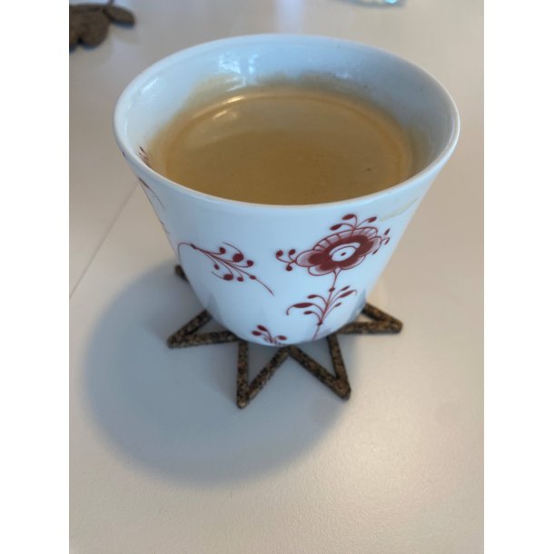 Glasbrikker af brugte bildk og kork, stjerne, 2 stk.