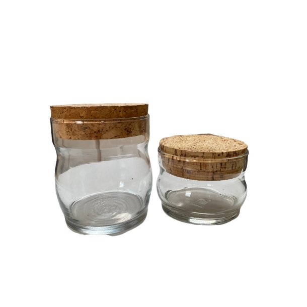 Retro glas med korklg