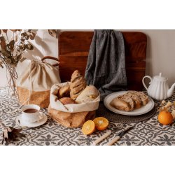 Frugt- og brdpose med kork, str. M