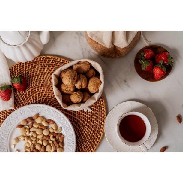 Frugt- og brdpose med kork, str S