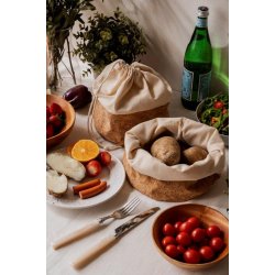 Frugt- og brdpose med kork, str XS