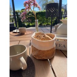 Frugt- og brdpose med kork, str XS