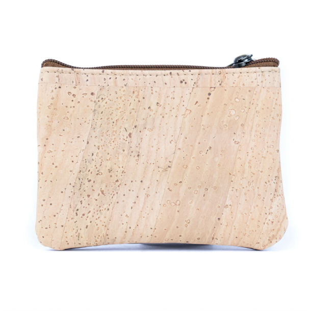 Mntpung i kork, natur og mrkegrn med brune lynlse 