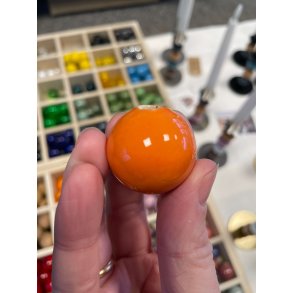 MyCandle tilbeh�r - orange porcel�nskugle, 3 cm