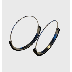 �reringe hoops med sort kork og rustfrit st�l
