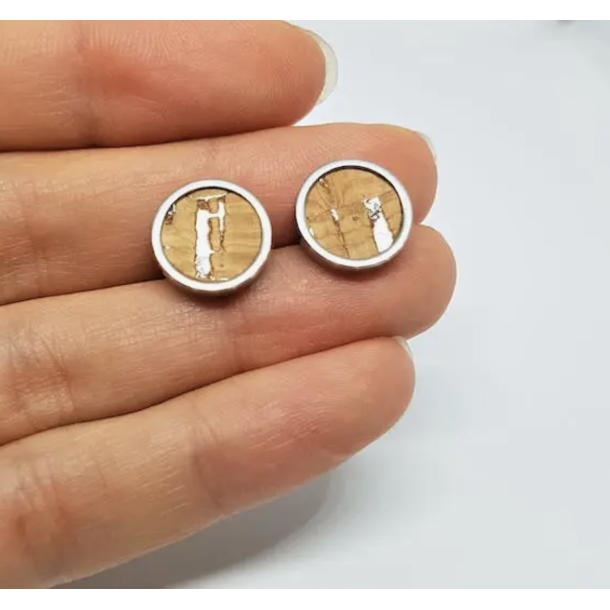 reringe med natur kork og rustfrit stl