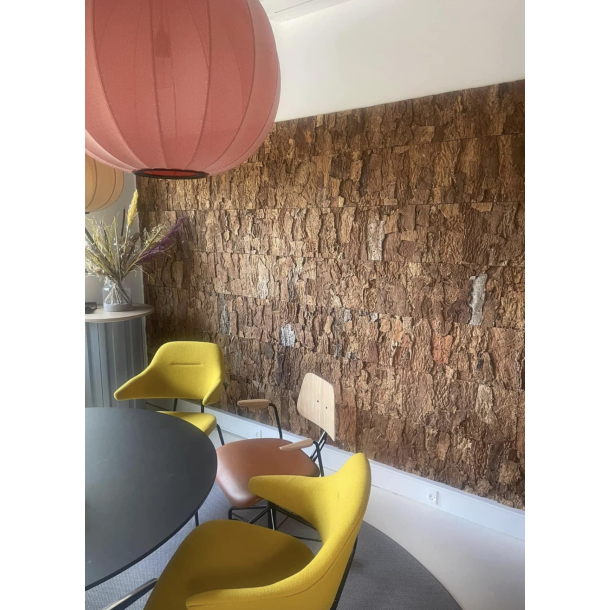 Korkplade til v�g, dekorativ og lydisolerende